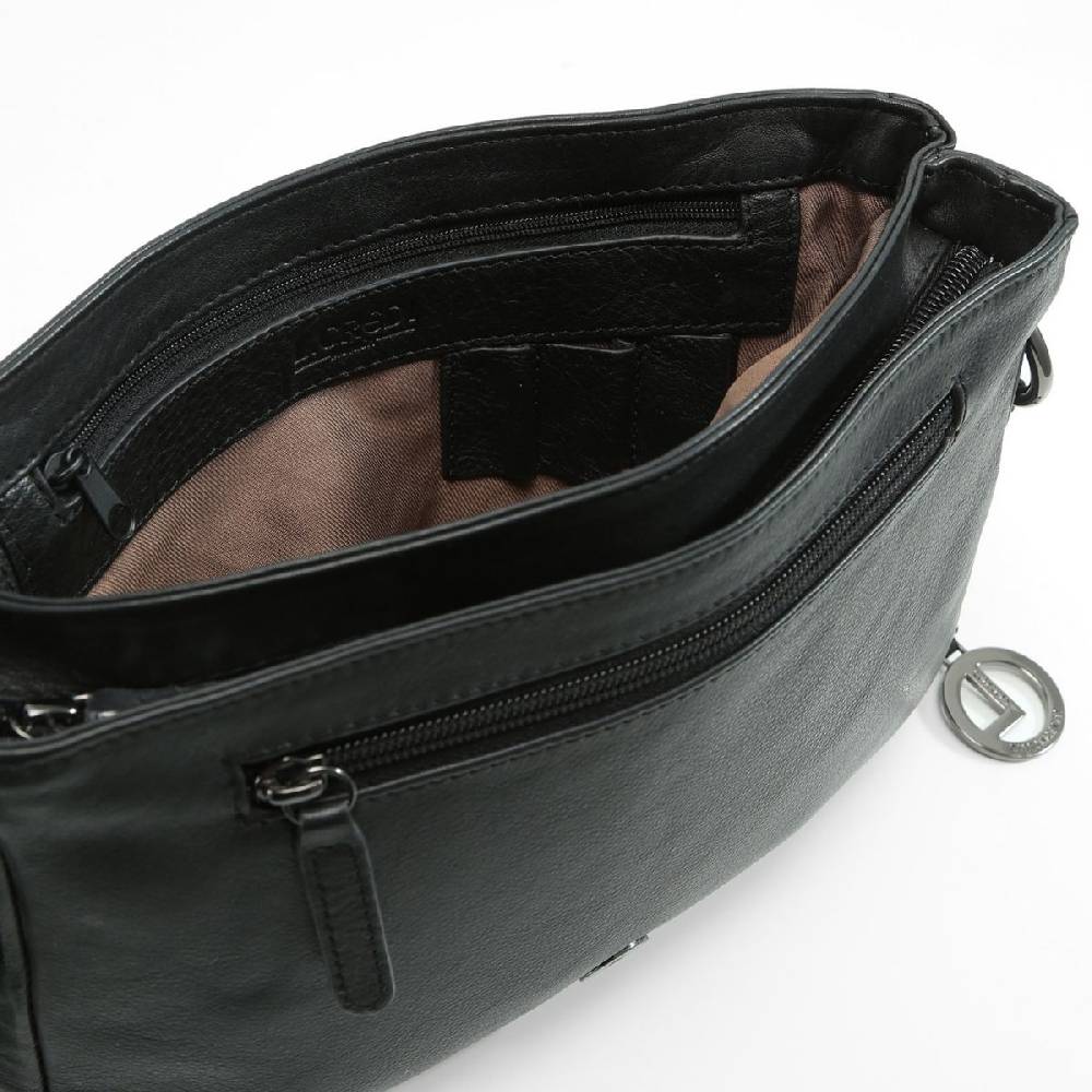L. Credi Eva Umhängetasche schwarz Flash Sale