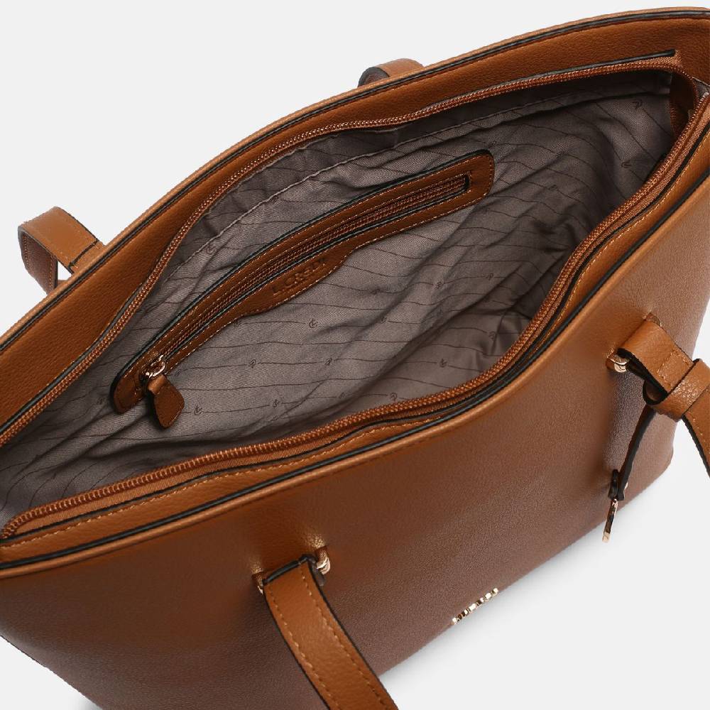 L. Credi Filippa Shopper cognac Räumungsverkauf