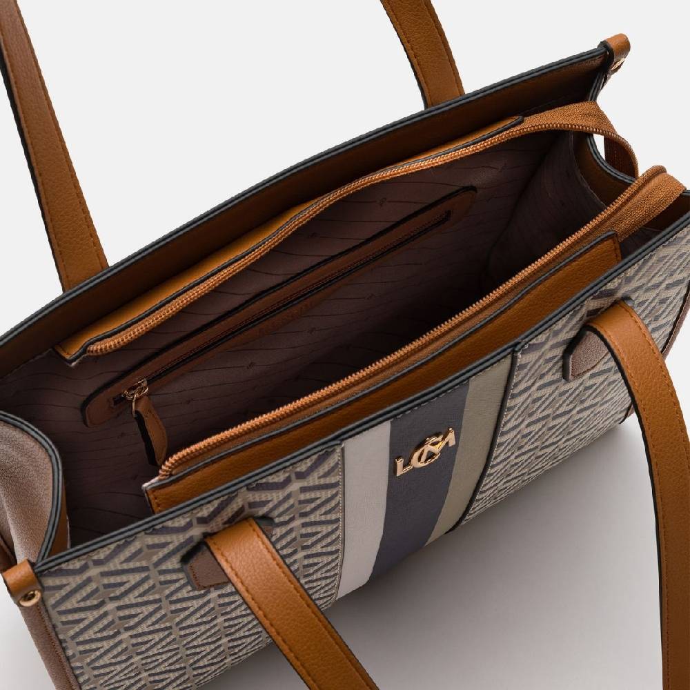 L. Credi Melina Shopper beige multi Letzte 3 Tage