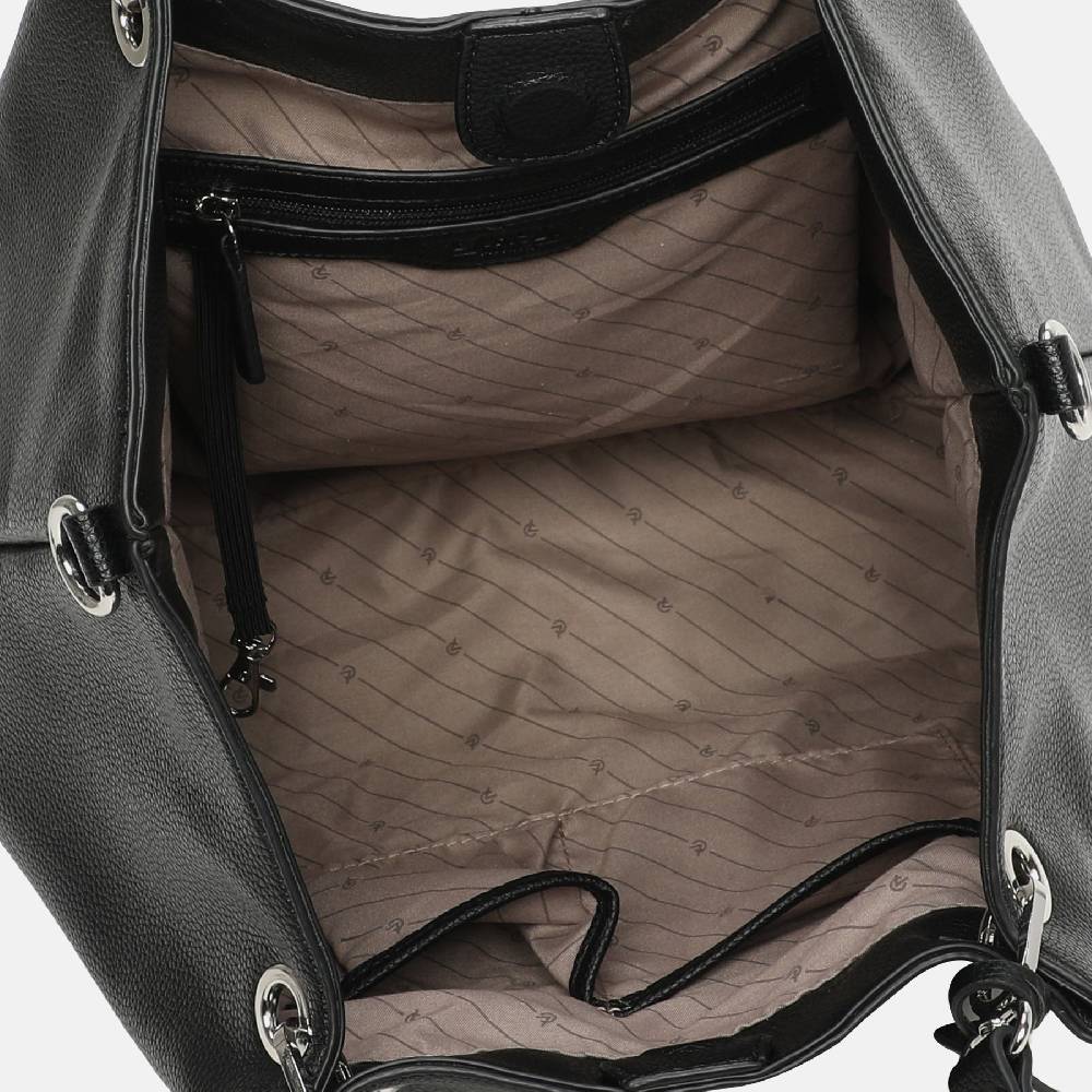 L. Credi Katja Hobo schwarz Kostenloser Versand international