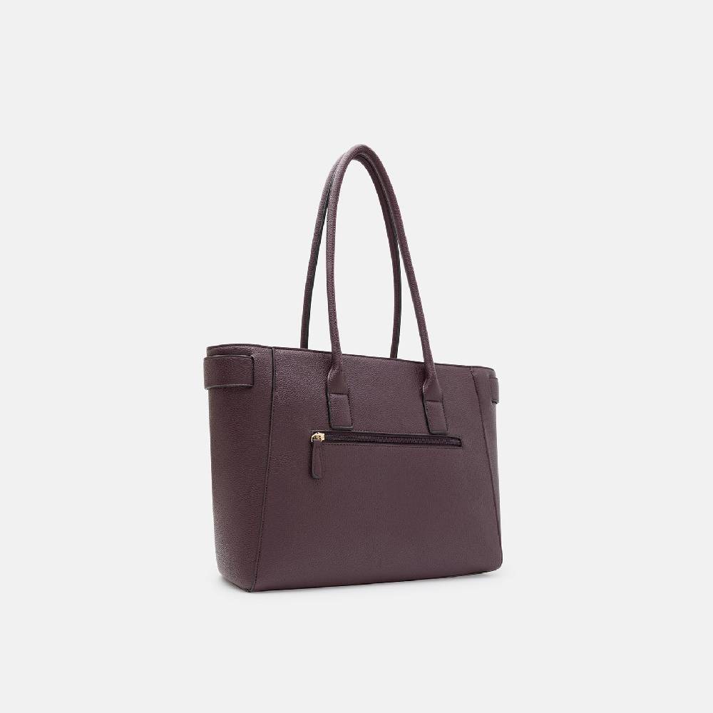 L. Credi Nadira Shopper dark plum 2025