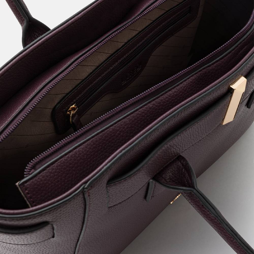 L. Credi Nadira Shopper dark plum 2025