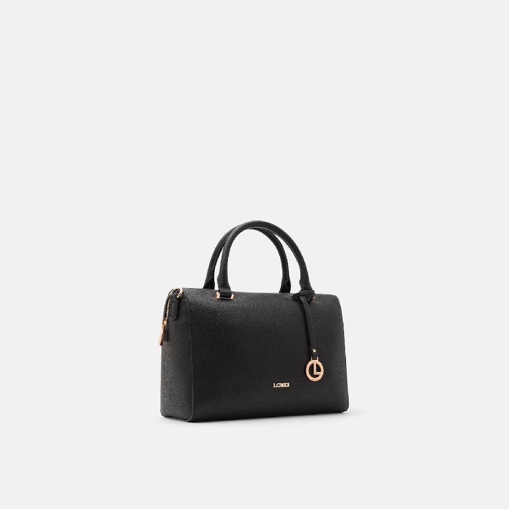 L. Credi Nura Henkeltasche schwarz Auslauf