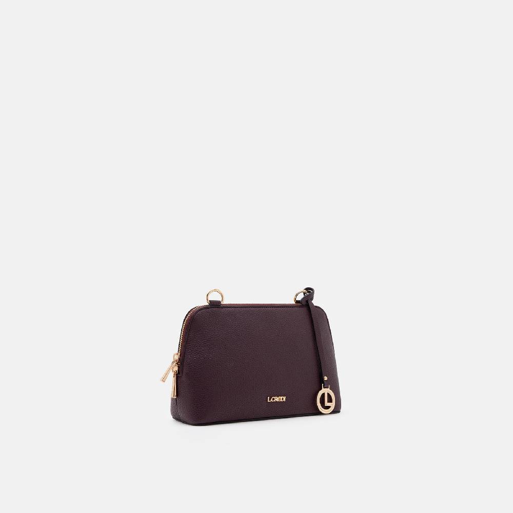 L. Credi Ninelle Umhängetasche dark plum im Angebot