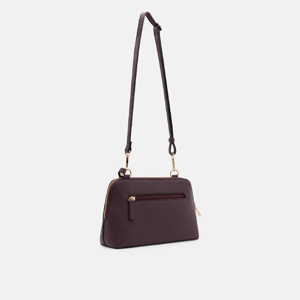 L. Credi Ninelle Umhängetasche dark plum im Angebot
