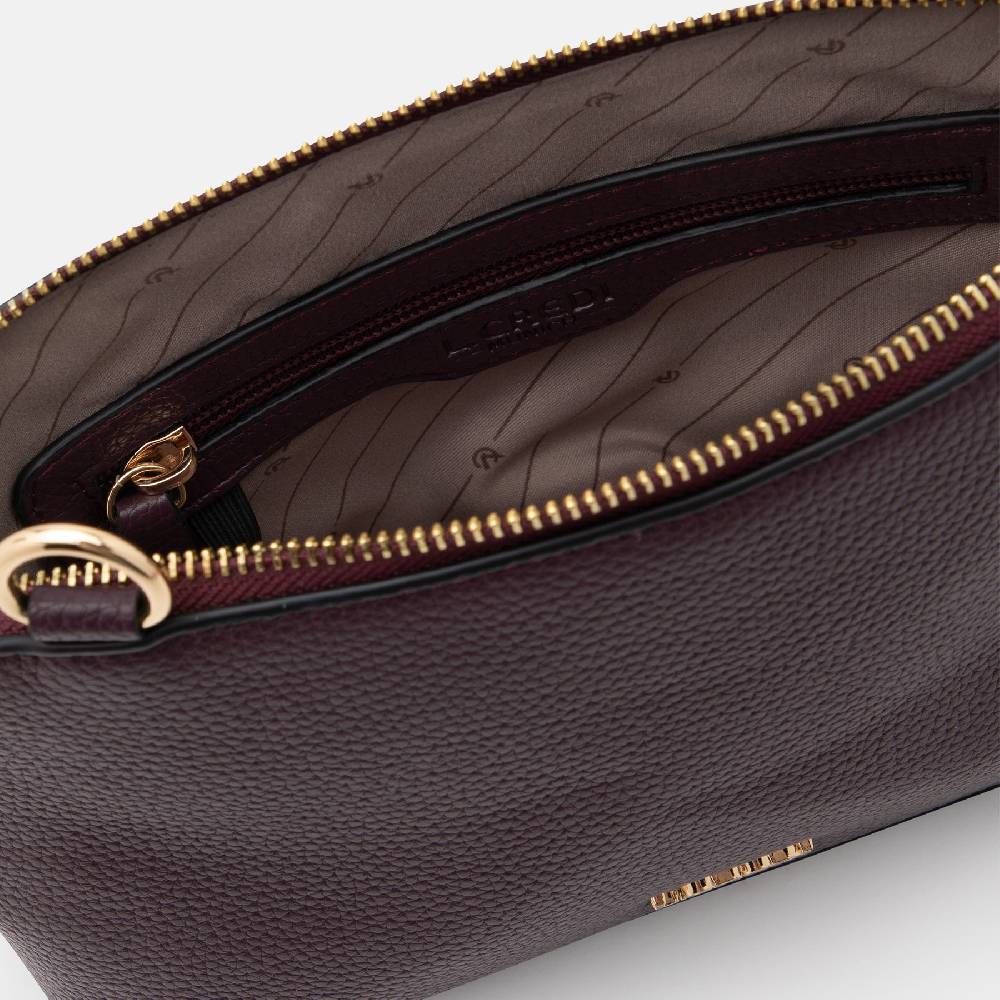 L. Credi Ninelle Umhängetasche dark plum im Angebot