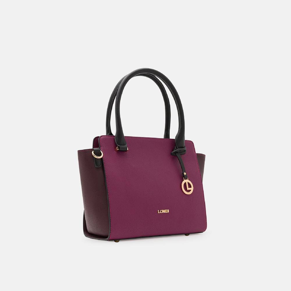L. Credi Nora Henkeltasche plum Günstiger Verkauf