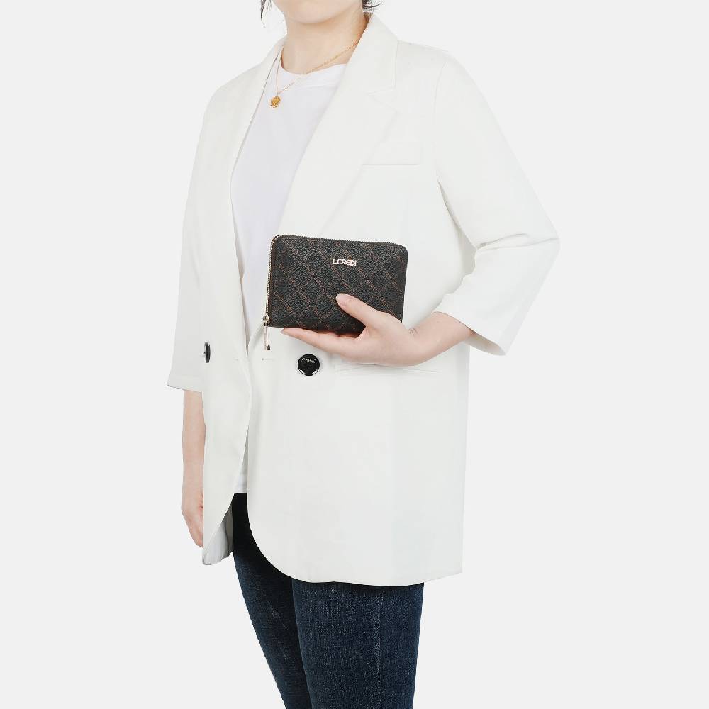 L. Credi Filiberta Portemonnaie Damen braun Online Shopping