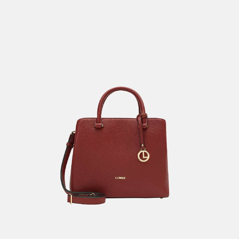 L. Credi Maxima Henkeltasche rot Sonderangebote