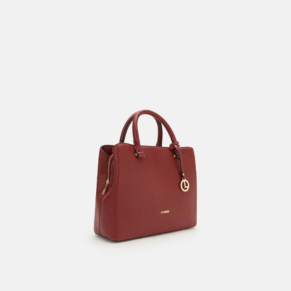 L. Credi Maxima Henkeltasche rot Sonderangebote