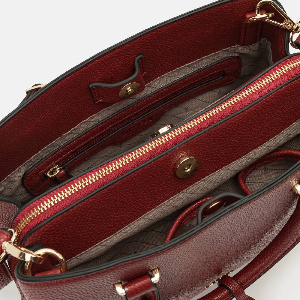 L. Credi Maxima Henkeltasche rot Sonderangebote