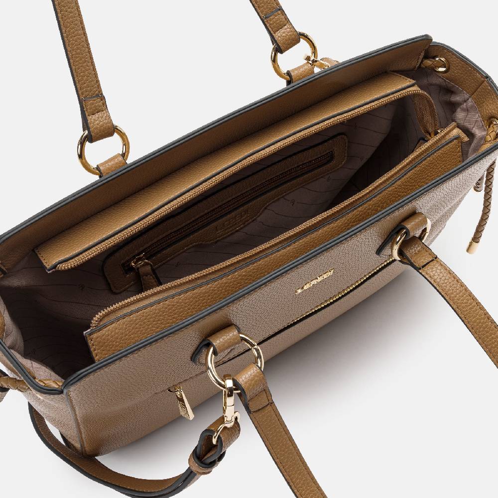 L. Credi Nova Shopper toffee 50% Rabatt mit kostenlosem Versand