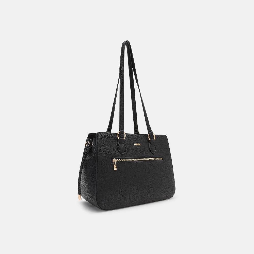 L. Credi Nova Shopper schwarz Schlussverkauf