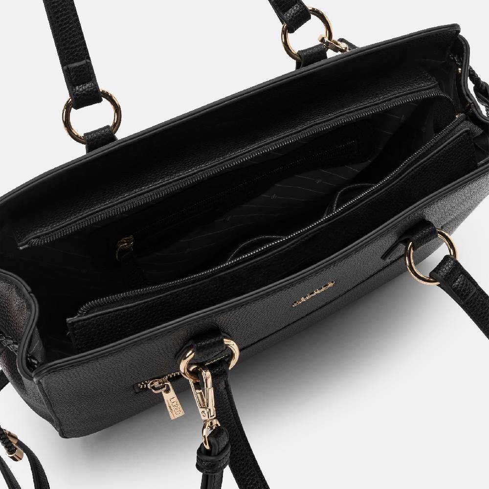 L. Credi Nova Shopper schwarz Schlussverkauf