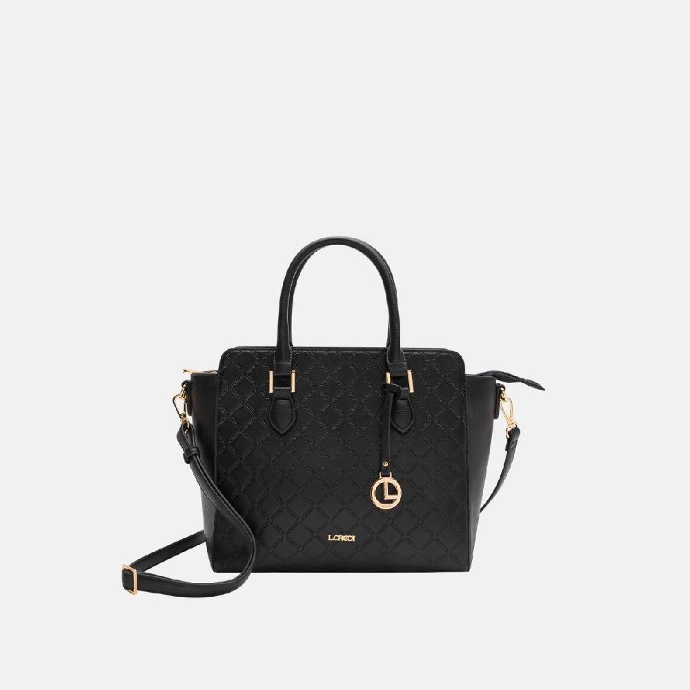 L. Credi Filiberta Henkeltasche schwarz Exklusivangebot