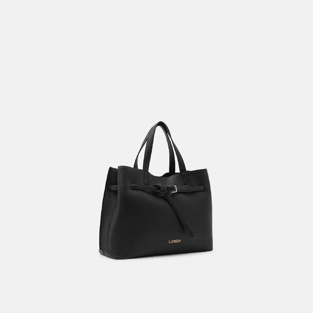 L. Credi Nieke Henkeltasche schwarz Blitzangebot