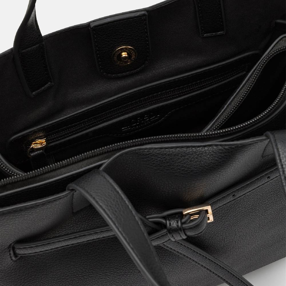 L. Credi Nieke Henkeltasche schwarz Blitzangebot