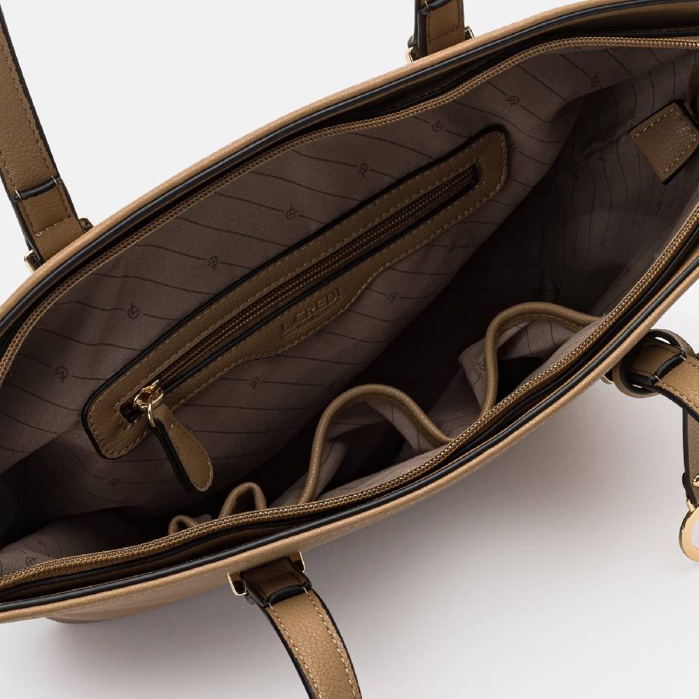 L. Credi Filippa Shopper toffee Kostenlose Rückgabe