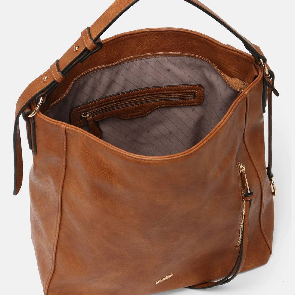 L. Credi Jana Hobo cognac Bis zu 50% Rabatt