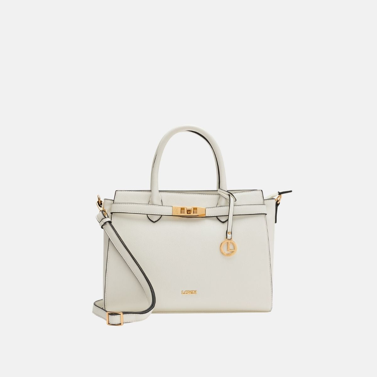 L. Credi Konstanze Henkeltasche weiss Blitzverkäufe