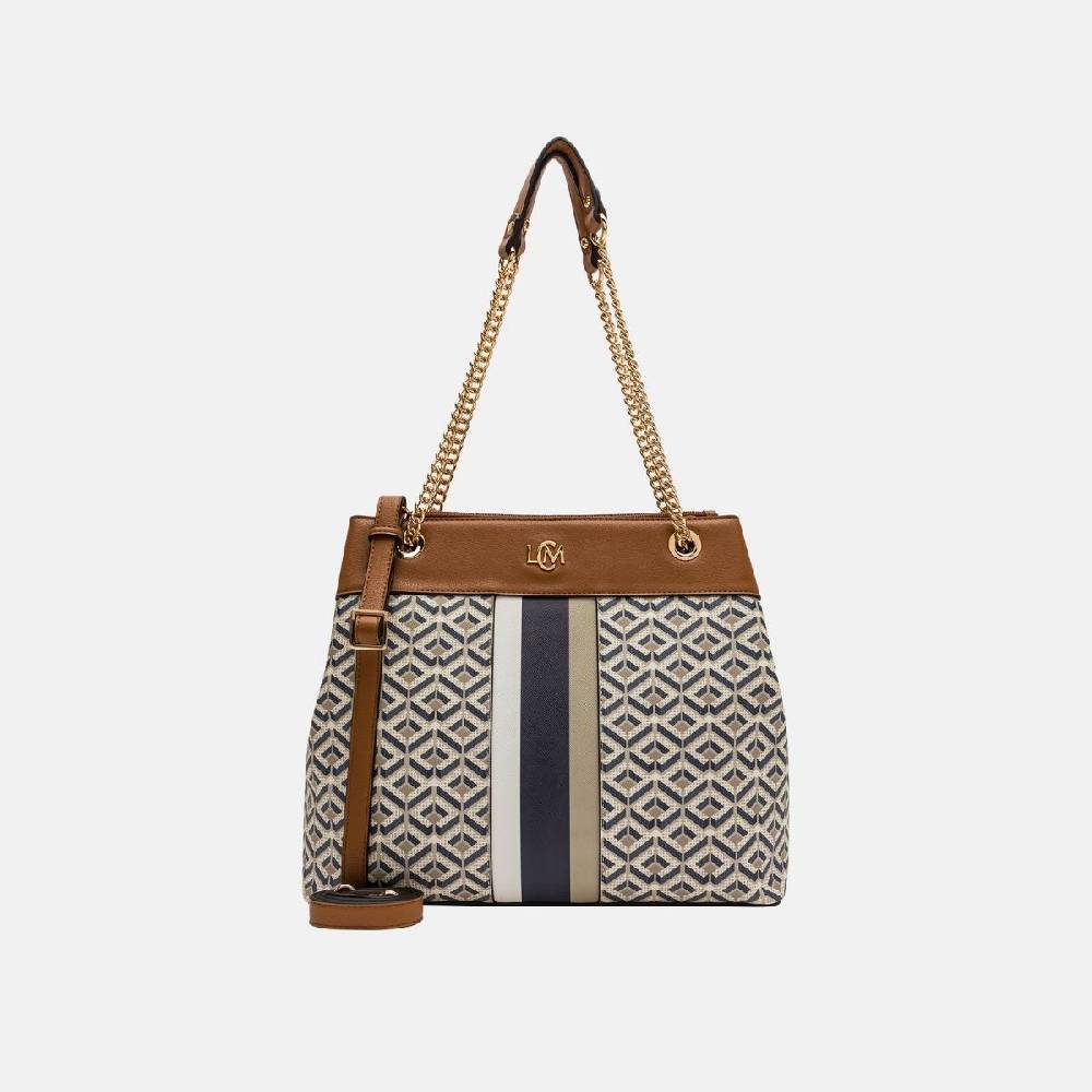 L. Credi Melina Hobo beige multi Limitierter Zeitrabatt
