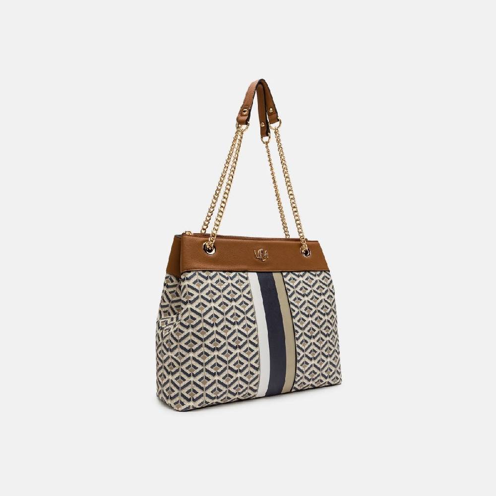 L. Credi Melina Hobo beige multi Limitierter Zeitrabatt