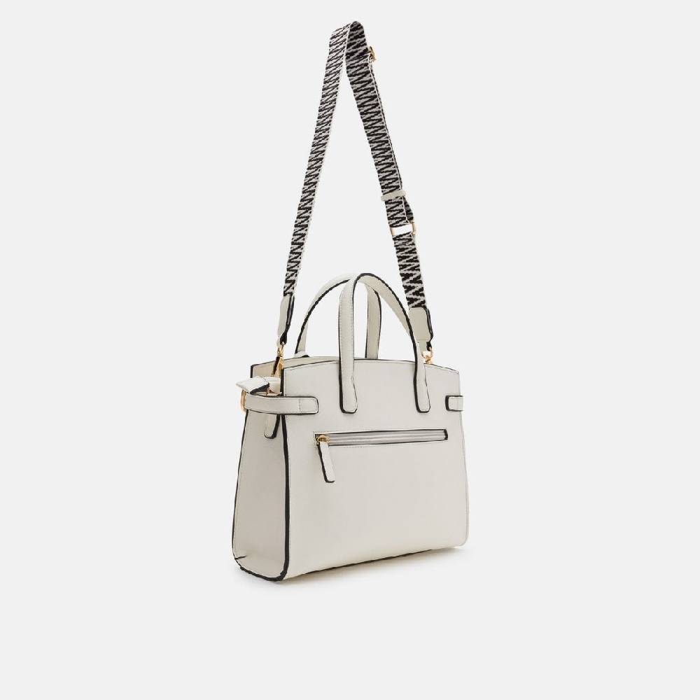 L. Credi Isante Henkeltasche weiss Vatertagsangebot