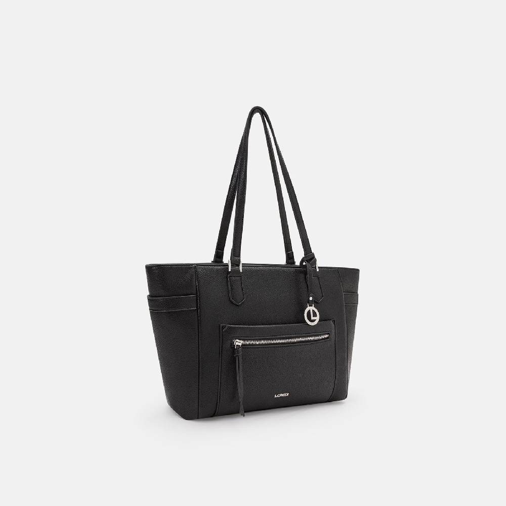 L. Credi Najuka Shopper schwarz Super Sparpreis