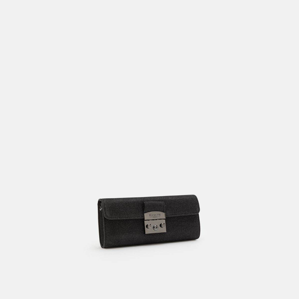 L. Credi Nadi Clutch schwarz Sonderangebot der Fabrik
