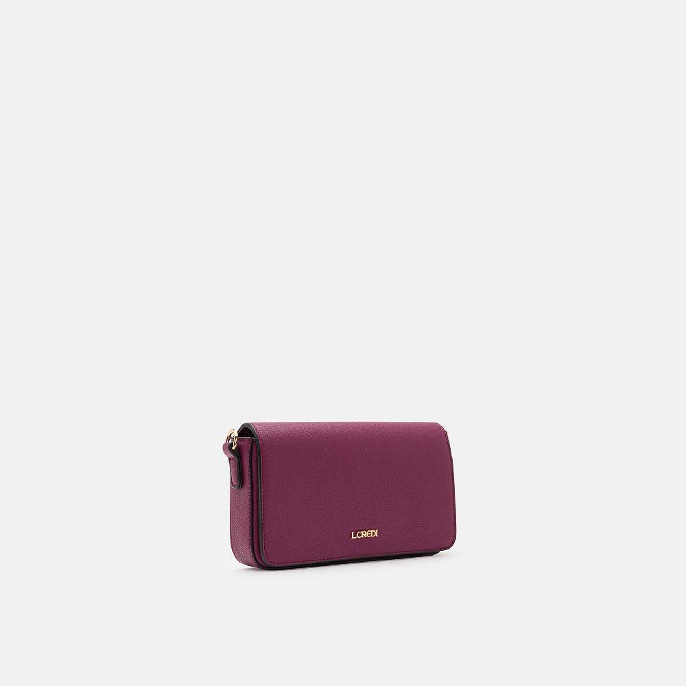 L. Credi Jane Clutch plum Verkauf