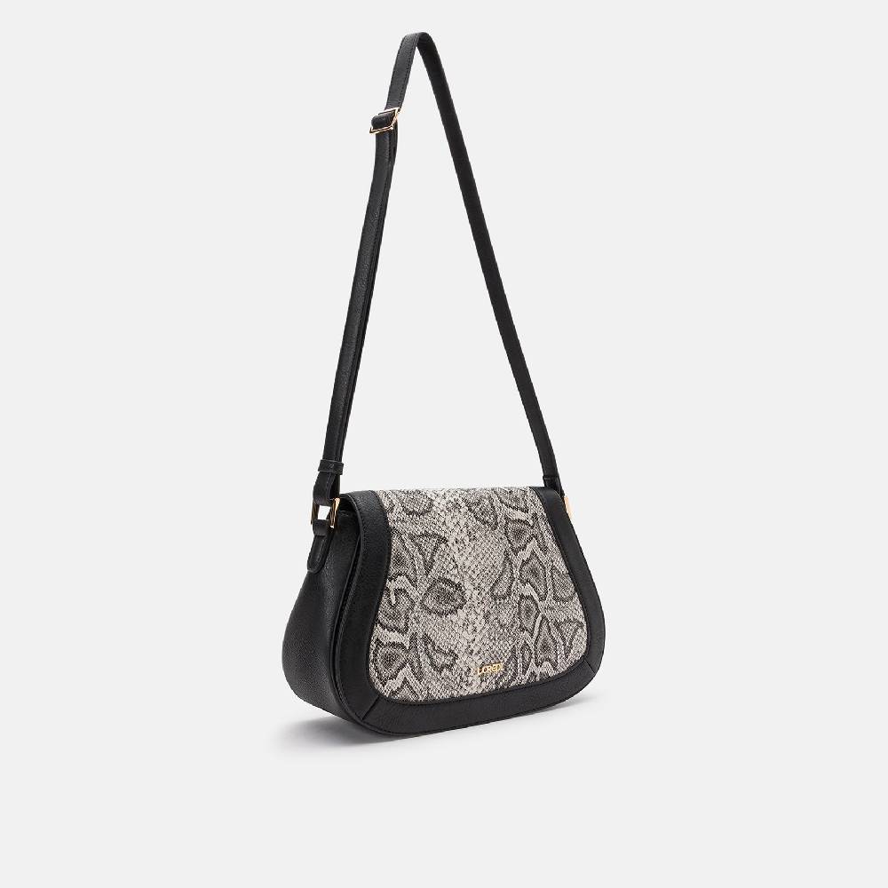 L. Credi Natascha Hobo schwarz / weiss Sonderangebot
