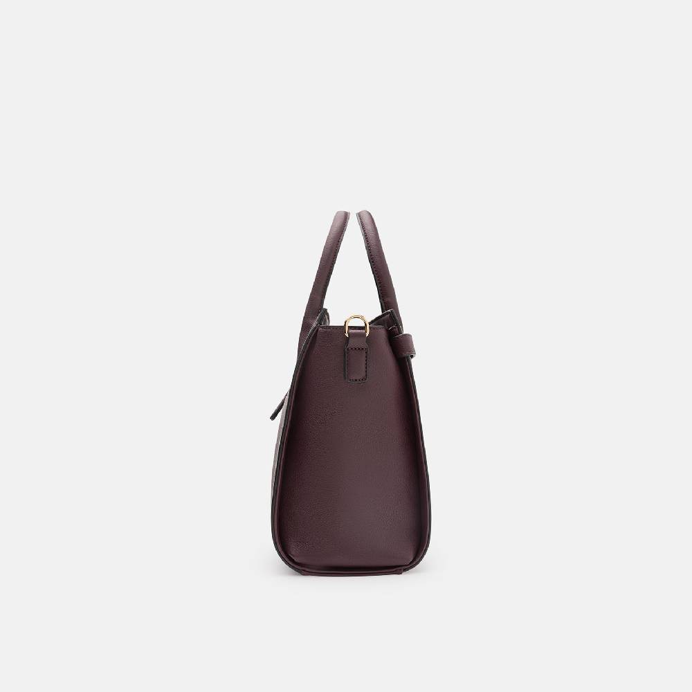 L. Credi Konstanze Henkeltasche dark plum Große Rabatte