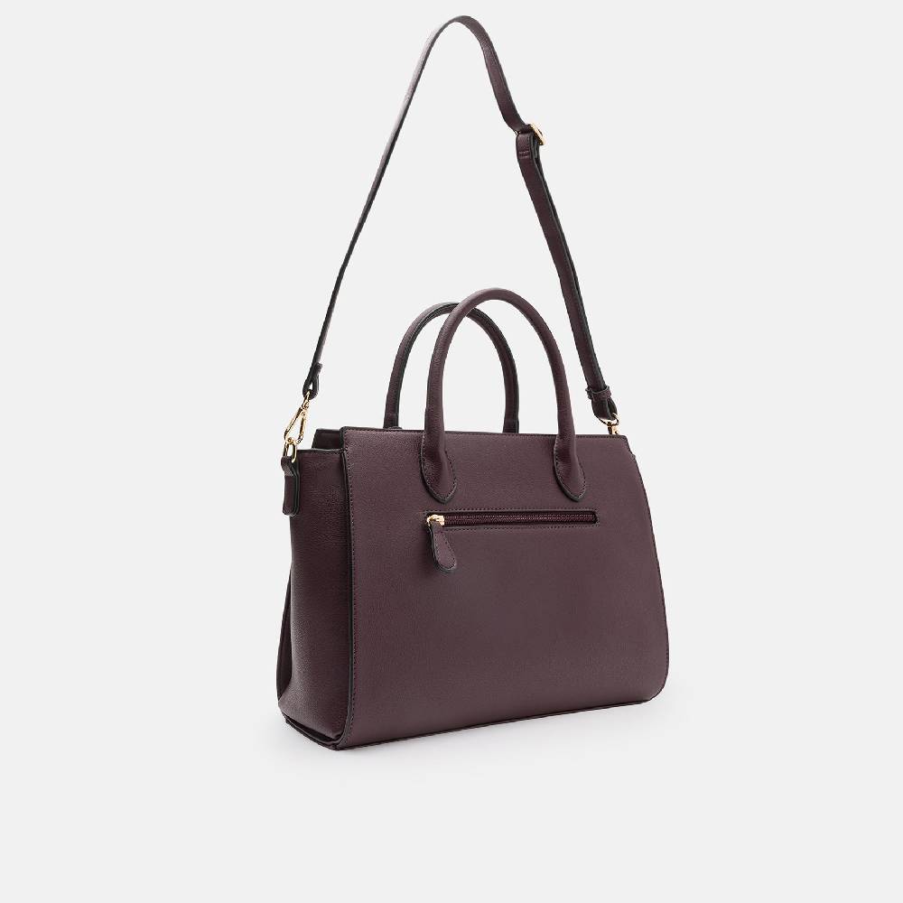 L. Credi Konstanze Henkeltasche dark plum Große Rabatte