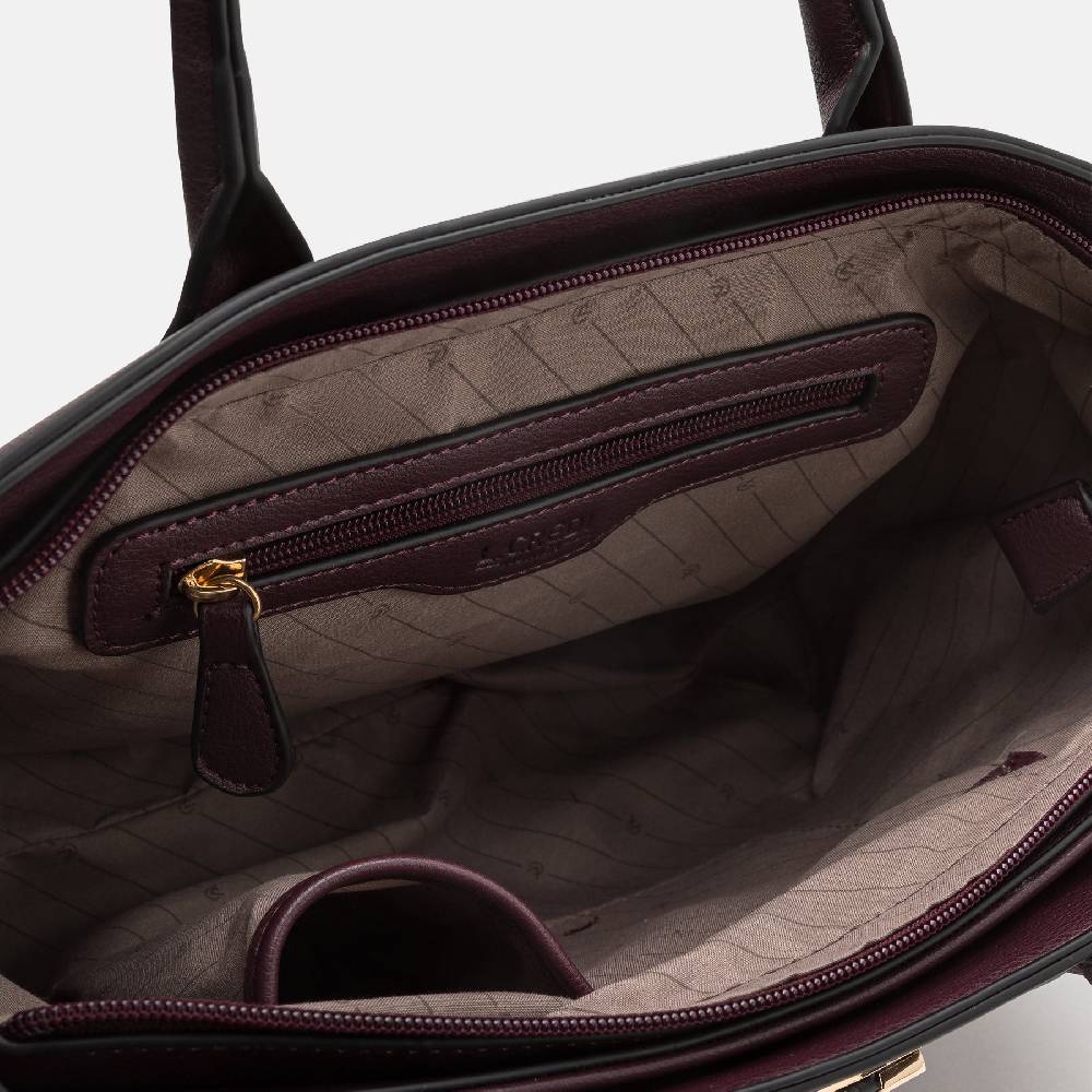 L. Credi Konstanze Henkeltasche dark plum Große Rabatte
