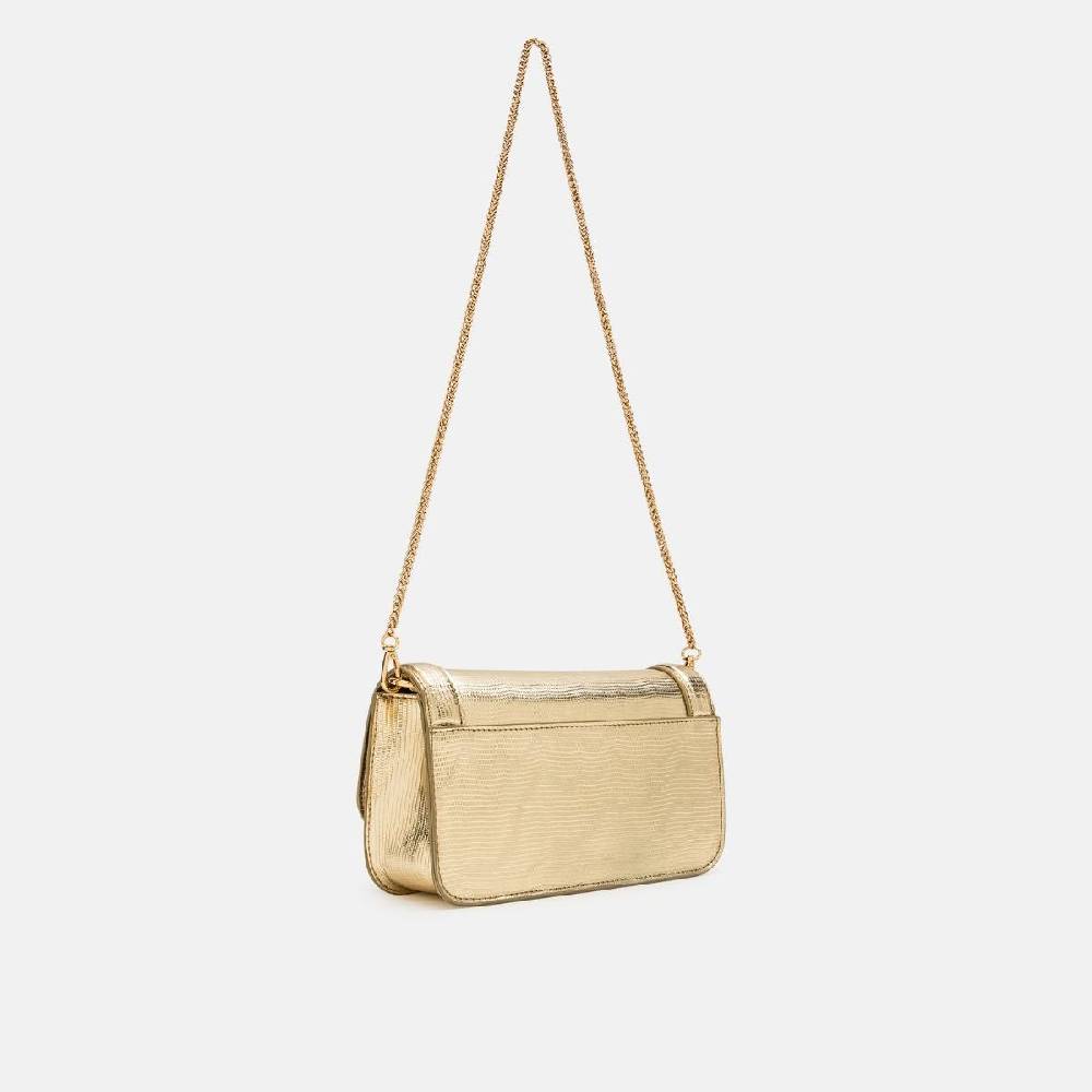 L. Credi Naimi Clutch gold Flash Sale