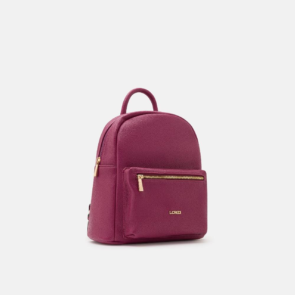 L. Credi Budapest Rucksack plum Tägliche Deals