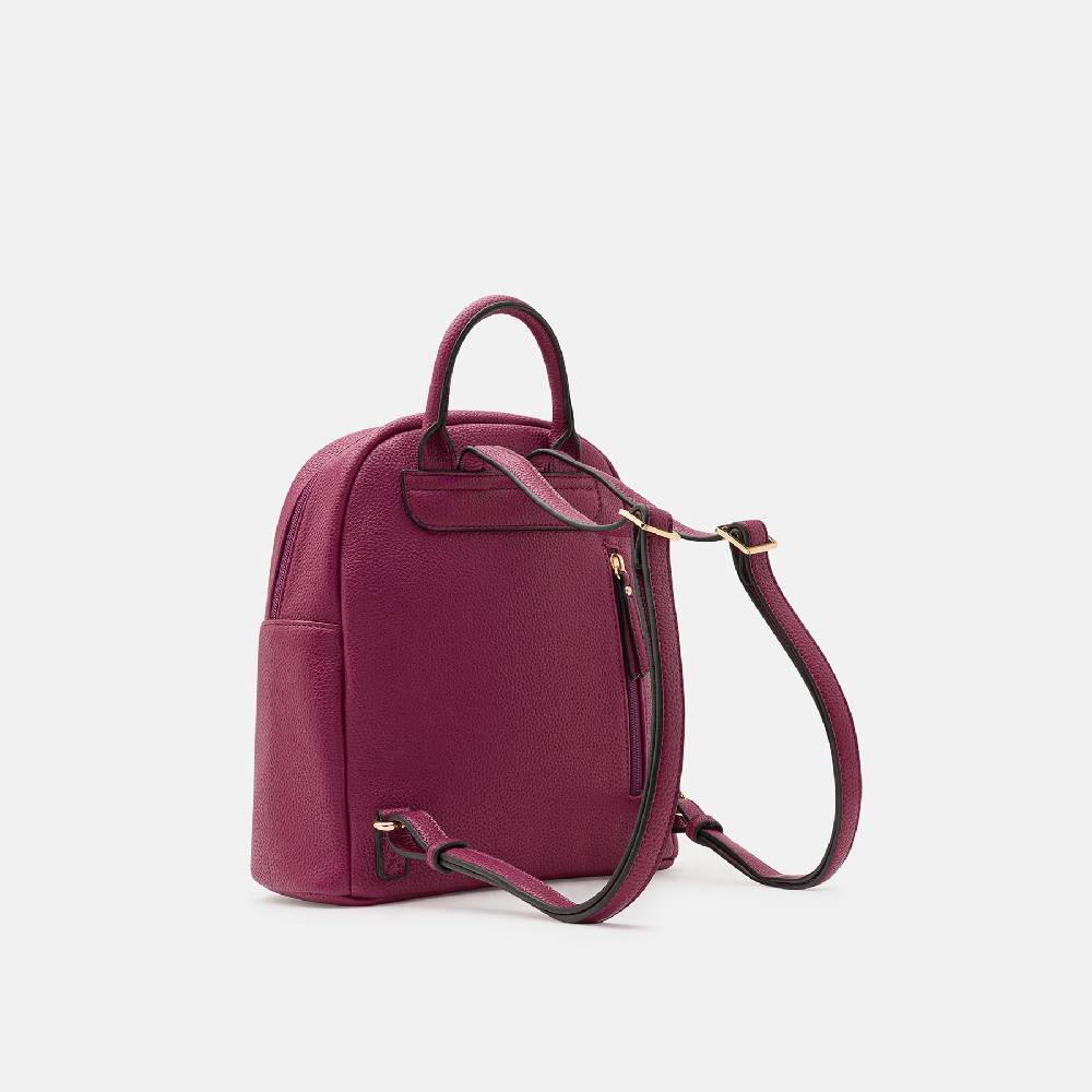 L. Credi Budapest Rucksack plum Tägliche Deals