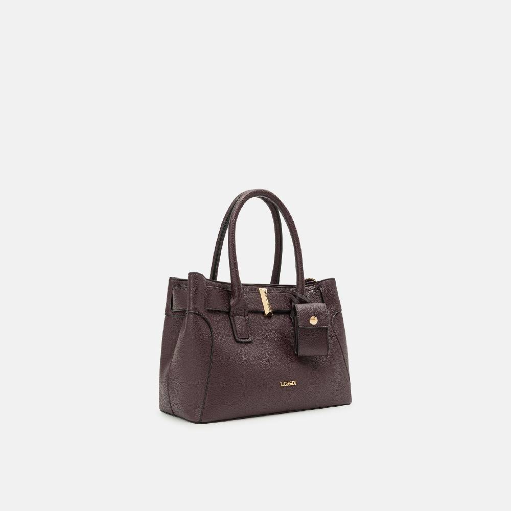L. Credi Nadira Henkeltasche dark plum Sonderangebote
