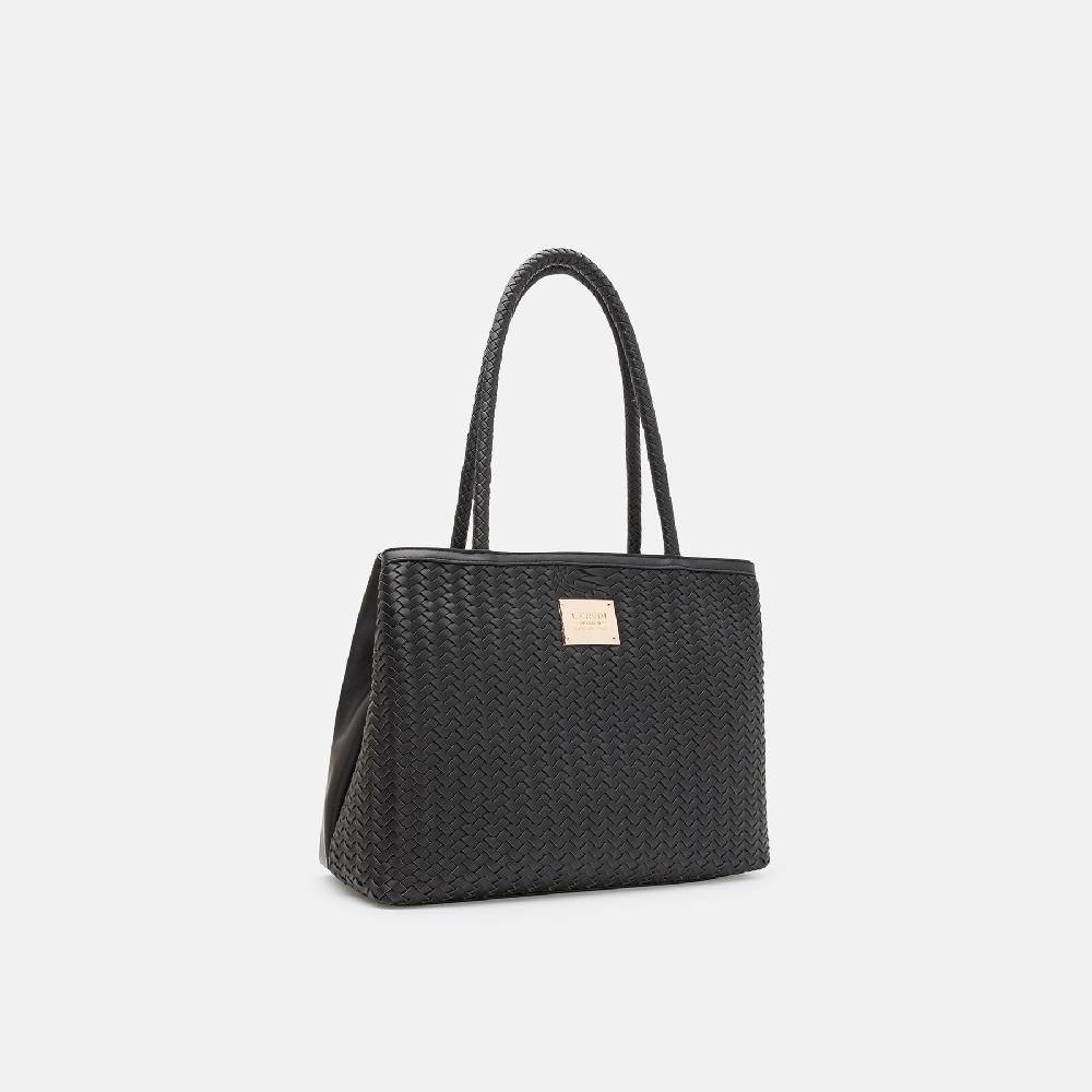 L. Credi Naledi Shopper schwarz Tiefpreis