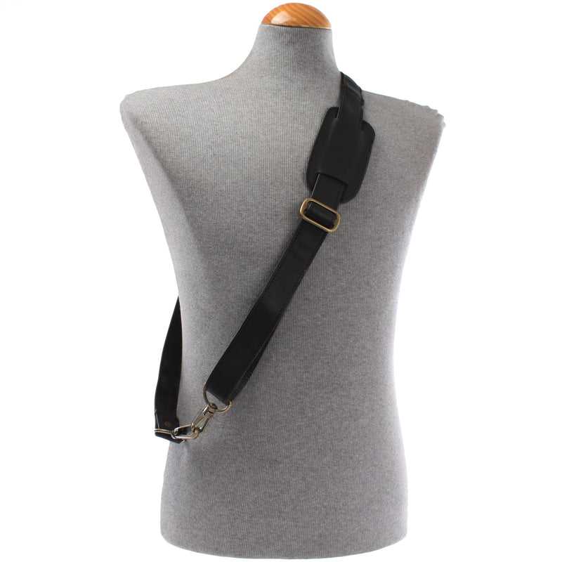 Leconi Trageriemen Leder schwarz breit 150cm LEC-R3 Discount Store für neue Produkte