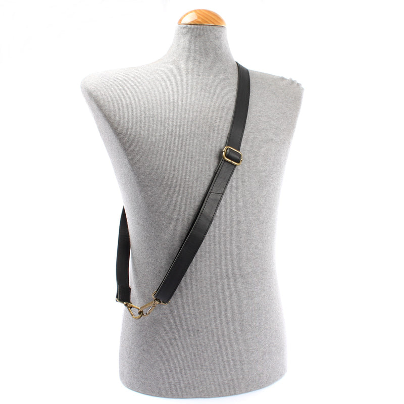 Leconi Trageriemen Leder 150cm schwarz LEC-R7 Riesige Rabatte