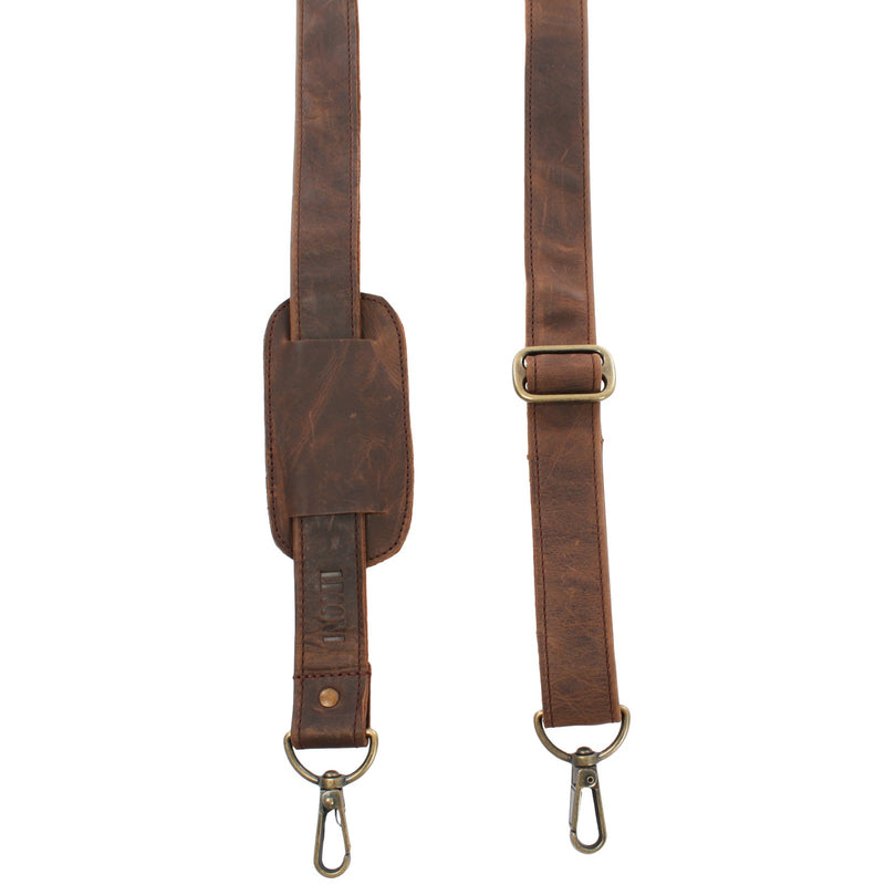 Leconi Trageriemen Leder schlamm breit 150cm LEC-R3 50% Rabatt mit kostenlosem Versand