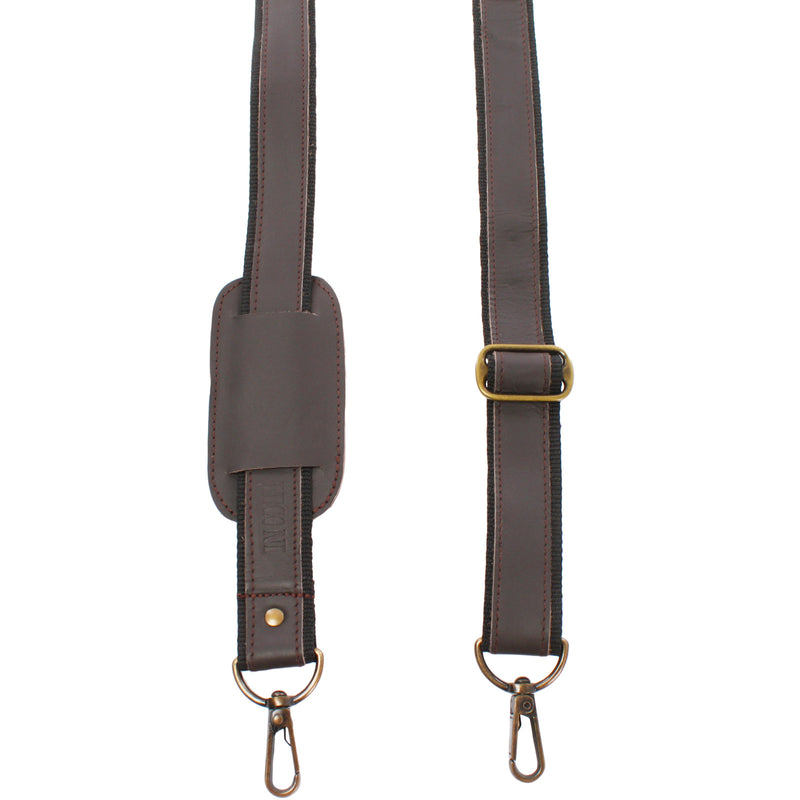 Leconi Trageriemen Leder dunkelbraun 150cm LEC-R2 Auslauf
