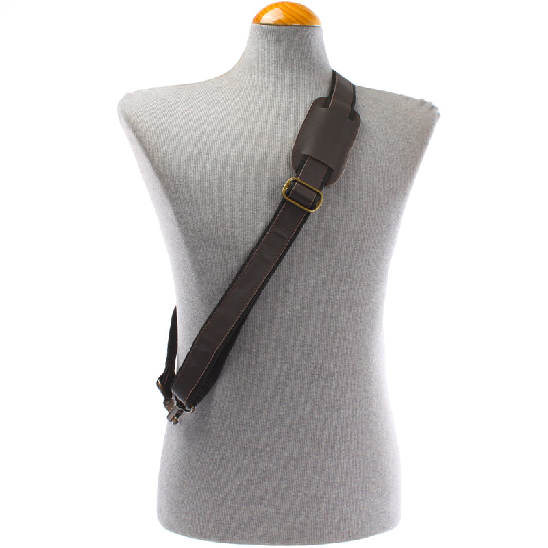 Leconi Trageriemen Leder dunkelbraun 150cm LEC-R2 Auslauf