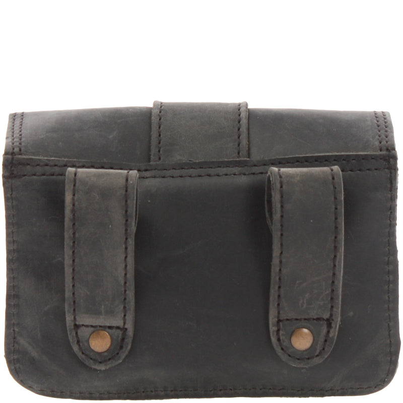 Leconi Gürteltasche Bauchtasche Hüfttasche Damen Herren Rindsleder grau LE9005 im Angebot