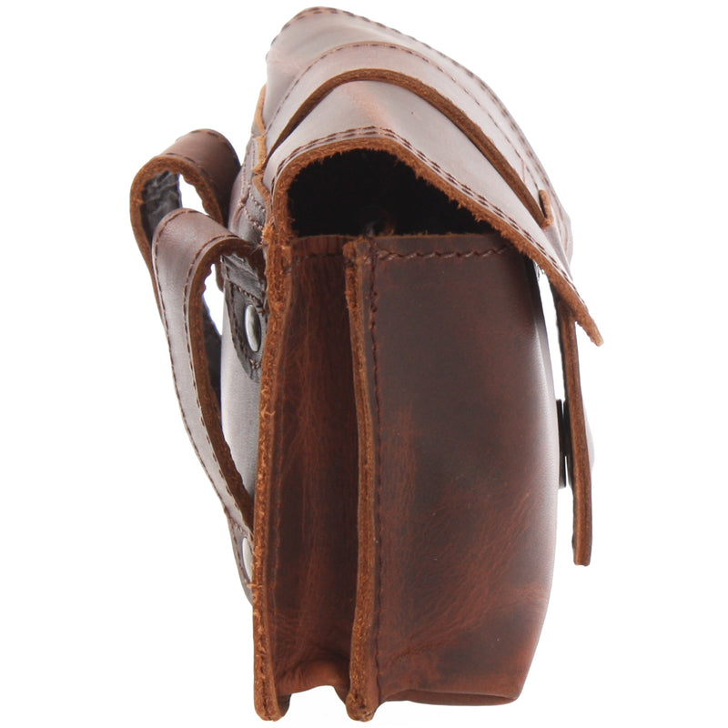 Leconi Gürteltasche Bauchtasche Hüfttasche Damen Herren Rindsleder braun LE9005 Limitierter Zeitrabatt