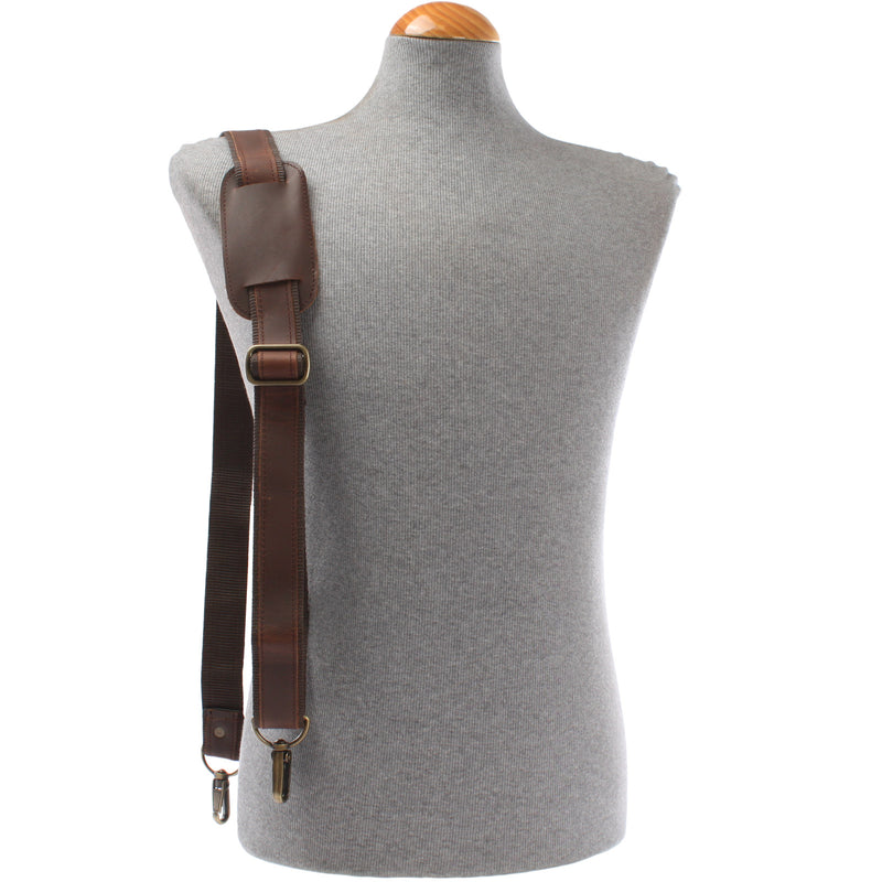 Leconi Trageriemen Leder braun 115cm LEC-R1 Rabatt