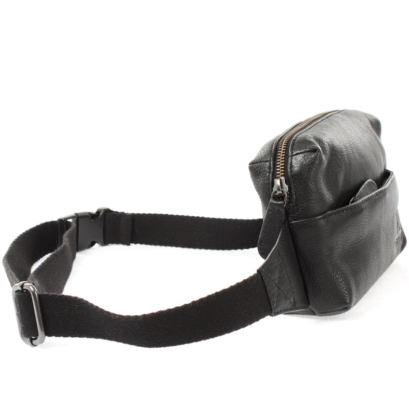Leconi Gürteltasche Bauchtasche Hüfttasche Damen Herren Nappa Leder schwarz LE9029 Versandkostenfrei