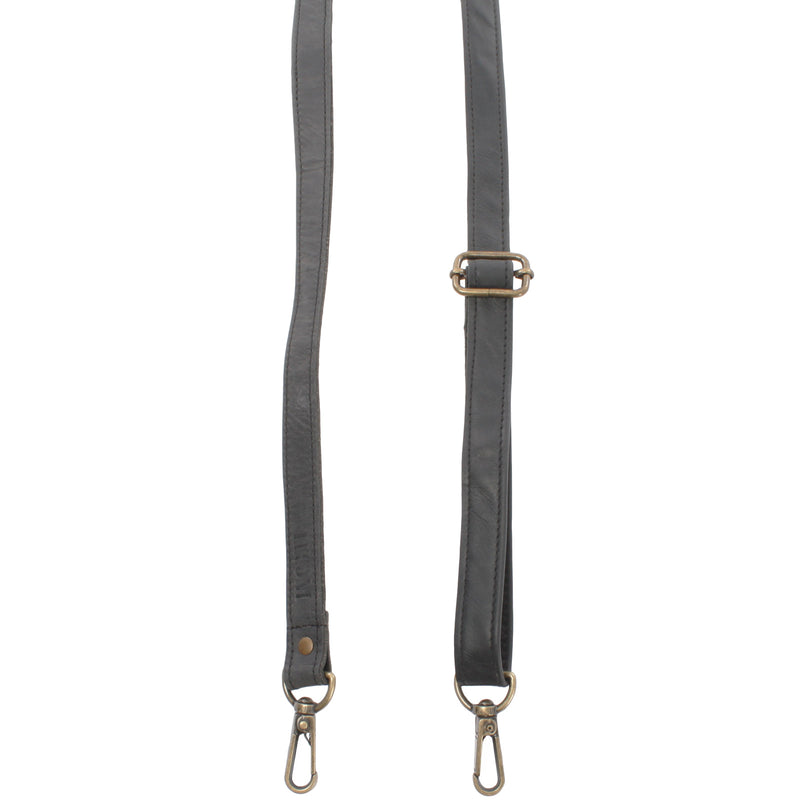 Leconi Trageriemen Leder grau schmal 150cm LEC-R4 Online Shopping
