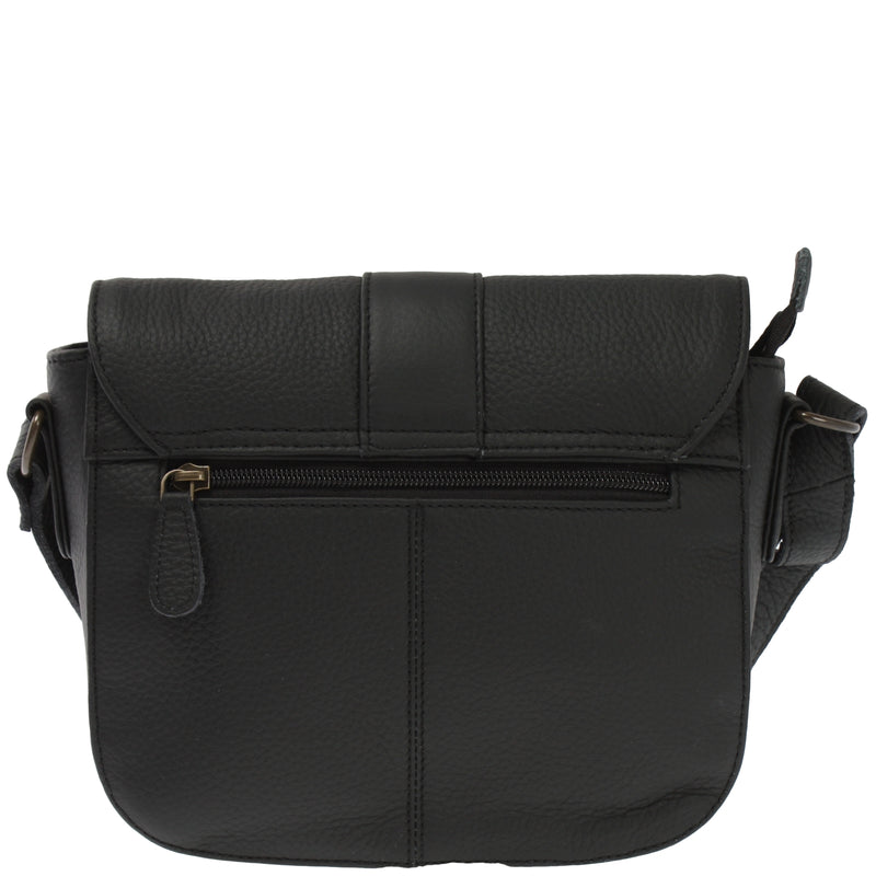 Leconi kleine Schultertasche Umhängetasche Damentasche Leder schwarz LE0074 Online Outlet